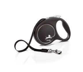 Flexi Black Design L 5m/50kg stříbrná / Vodítko