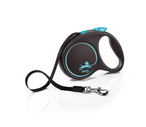 Flexi Black Design L 5m/50kg světle modrá / Vodítko