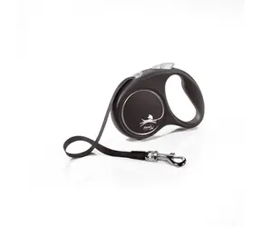 Flexi Black Design S 5m/15kg stříbrná