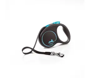 Flexi Black Design S 5m/15kg světlě modrá / Vodítko