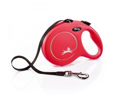 Flexi New Classic L 8m/50kg červená / Vodítko