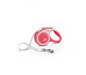 Flexi New Comfort S 5m/15kg červená / Vodítko 