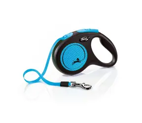 Flexi New Neon M 5m/25kg modrá / Vodítko