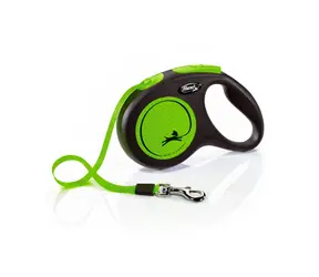 Flexi New Neon M 5m/25kg zelená / Vodítko