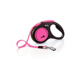 Flexi New Neon S 5m/15kg růžová / Vodítko
