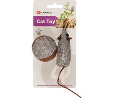 Flamingo Myška a míček / Hračka pro kočky