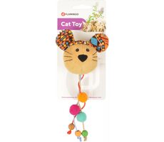 Flamingo Myška s korálky / Hračka pro kočky 