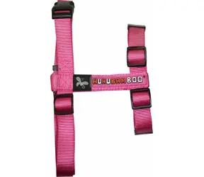 Huhubamboo Postroj pro psy růžová / 32-46cm