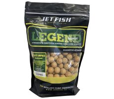 Jet Fish Boilie Legend Žlutý impuls + Ořech/Javor 1kg 24mm