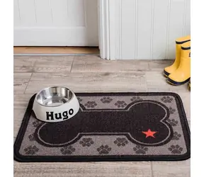 Pet Rebellion Dinner Mate Little Paws hnědá 40x60cm / Kobereček pod misku