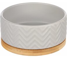 Flamingo Bianco Keramická miska pro psy šedá 990ml