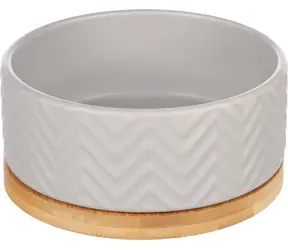 Flamingo Bianco Keramická miska pro psy šedá 990ml