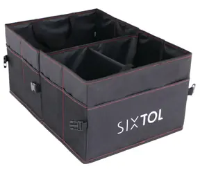 SIXTOL CAR COMPACT 14 - Organizér do kufru auta / 14 přihrádek / skládací