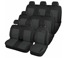 SIXTOL Autopotahy Ford TRANSIT VII | 9 míst | DĚLENÁ ZADNÍ OPĚRADLA | od r. 2014 | černé 