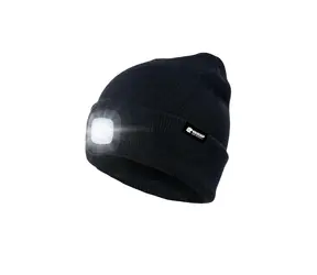 Holdcarp LED Light USB Beanie Černá