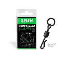 Zfish Obratlík Quick Change Swivel with Ring Velikost 8 10ks