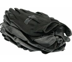 TOYA Pracovní rukavice  PU/PE vel.10 (12 párů) černá