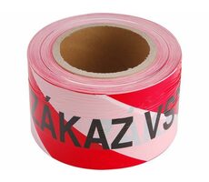 EXTOL-CRAFT Páska výstražná červeno-bílá ZÁKAZ VSTUPU | 75mm x 250m / PE 