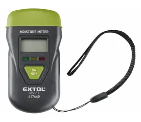 EXTOL-CRAFT Vlhkoměr materiálů / LCD / na dřevo a omítky