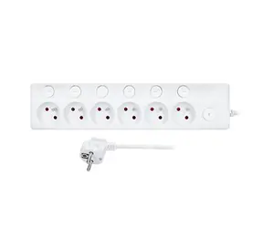 Solight 6z prodlužovací přívod 3m bílá / 6 zásuvek / vypínač