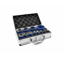 GEKO Korunkový vrták diamantový sada 12ks / 6-68mm