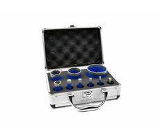GEKO Korunkový vrták diamantový sada 9ks / 6-68mm 