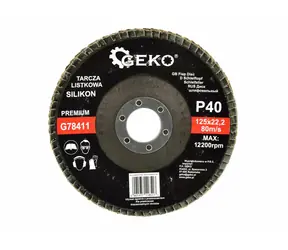 GEKO G78411 / Lamelový kotouč / 125 x 22.2 mm / P40