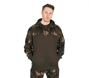 FOX Mikina LW Khaki/Camo Split Zip Hoody L
