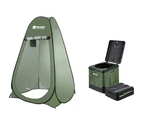 Holdcarp Set přenosného záchodu a hygienického stanu Portable Toi + Toilet & Shower Tent