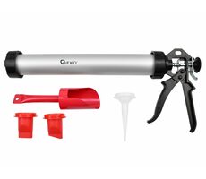 GEKO Hliníková vytlačovací pistole 600 ml s příslušenstvím 