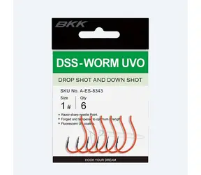 BKK Háček DSS-WORM UVO Velikost 1/0 5ks