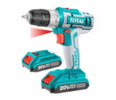 TOTAL-TOOLS TDLI200215 / Aku vrtací šroubovák / 20V / 1500 ot-min / 2x aku