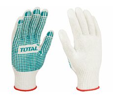 TOTAL-TOOLS TSP11102 / Rukavice pletené bílé - vel. 10 (XL) 