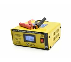 GEKO Mikroprocesorová nabíječka autobaterií LCD 12/24V 