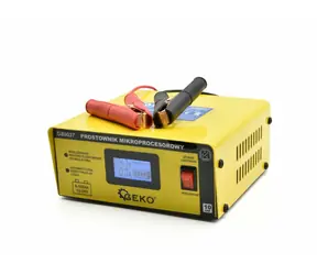 GEKO Mikroprocesorová nabíječka autobaterií LCD 12/24V 