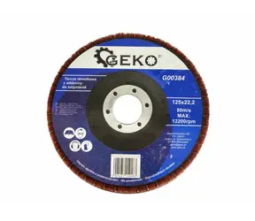 GEKO Netkaný nylonový saténový lešticí kotouč 125x22.23 mm 