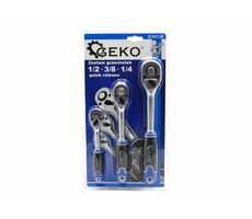 GEKO Ráčna 1/2" | 3/8" | 1/4" sada 3ks 