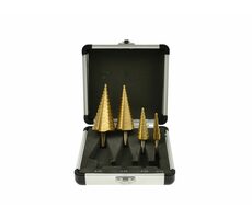 GEKO Stupňovité kuželové vrtáky 4ks 