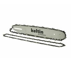 GEKO Vodící lišta pro řetězové pily a 2 řetězy 14" 3/8" 1.3mm 52z 