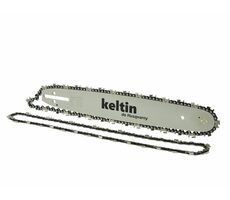 GEKO Vodící lišta pro řetězové pily a 2 řetězy 15" 0,325" 1.5mm 64z 