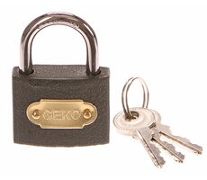 GEKO Zámek visací 50mm 3 klíče 