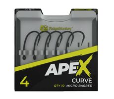 RidgeMonkey Háček Ape-X Curve Barbed Velikost 4 10ks