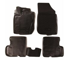 SIXTOL 3D Gumové koberce RENAULT Duster | 05/2015-> | bez páky pro dálkové otevření nádrže 