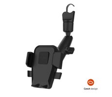 FIXED Univerzální držák do auta Iconiq Mirror s nohou na zpětné zrcátko černý
