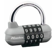 Master Lock 1520EURD / Kombinační visací zámek horizontální - šedý