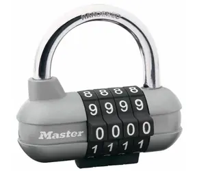 Master Lock 1520EURD / Kombinační visací zámek horizontální - šedý