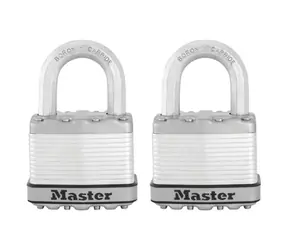 Master Lock M5EURT Set 2 ks titanových visacích zámků - Excell - 50mm