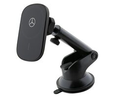 Mercedes Magnetický Držák do Auta s 15W Bezdrátovým Nabíjením černá