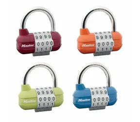 Master Lock 1523EURD SET Kombinační visací zámek horizontální - (1 balení, 4ks)