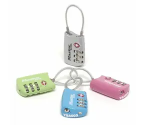 Master Lock 4688EURD SET Visací kombinační zámek TSA (1 balení, 4ks)